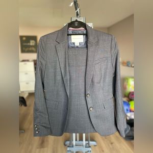 Banana Republic navy suit jacket size 4P